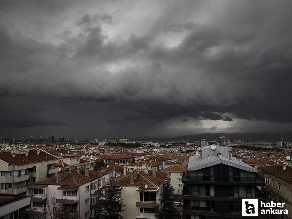 Ankaralılar dikkat: Ankara Valiliği saat verdi fırtına geliyor!