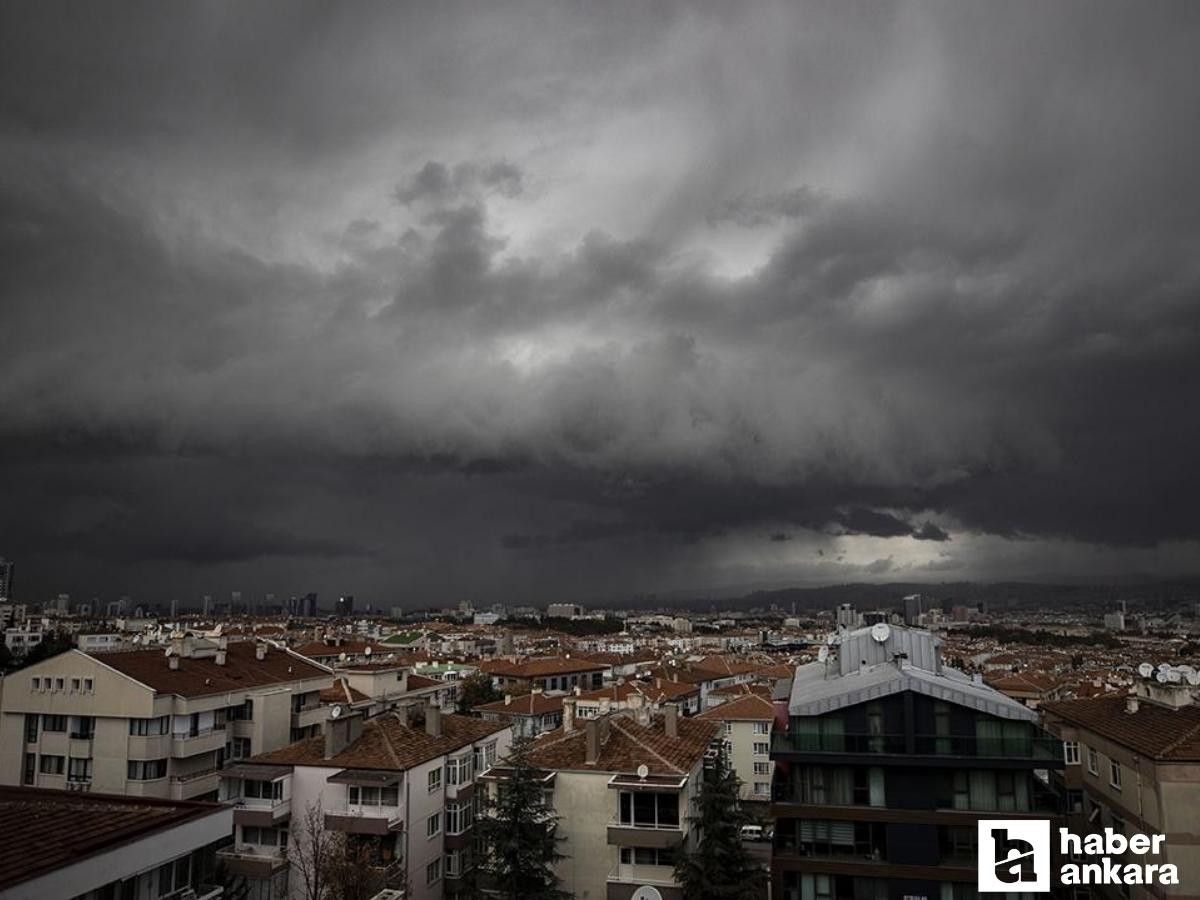 Ankara'da cuma günü sağanak yağış bekleniyor