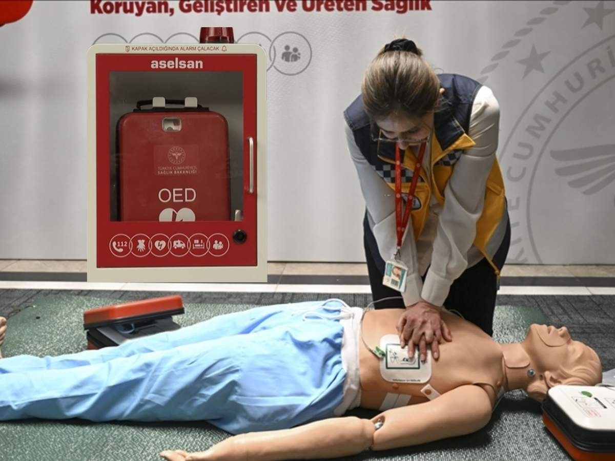 Başkent Ankara'da ani kalp durmalarına karşı 25 noktaya yerli şok cihazı yerleştirildi