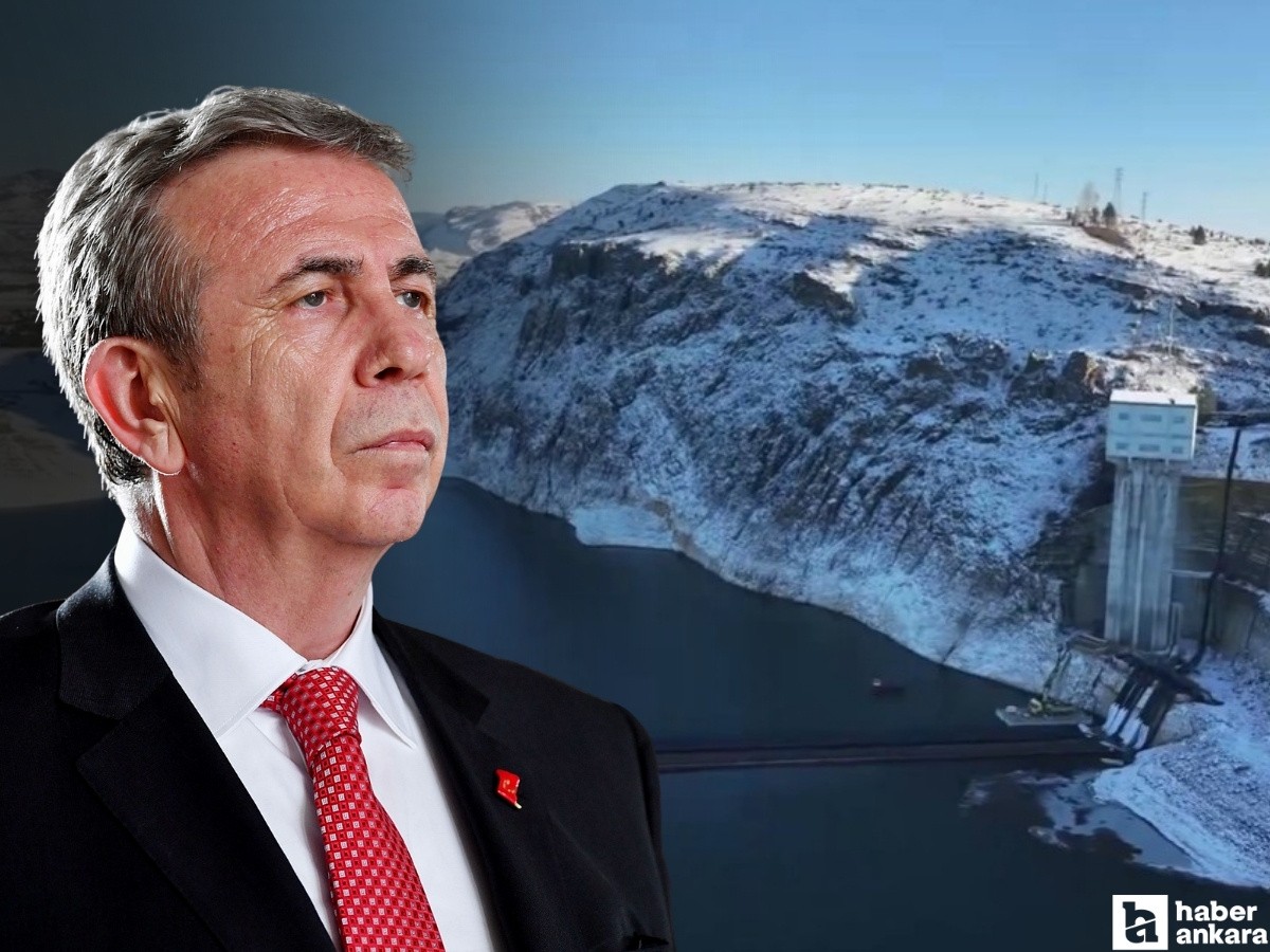 Mansur Yavaş: 'Hiç yağmur yağmasa bile yaklaşık 200 günlük su rezervimiz bulunuyor'