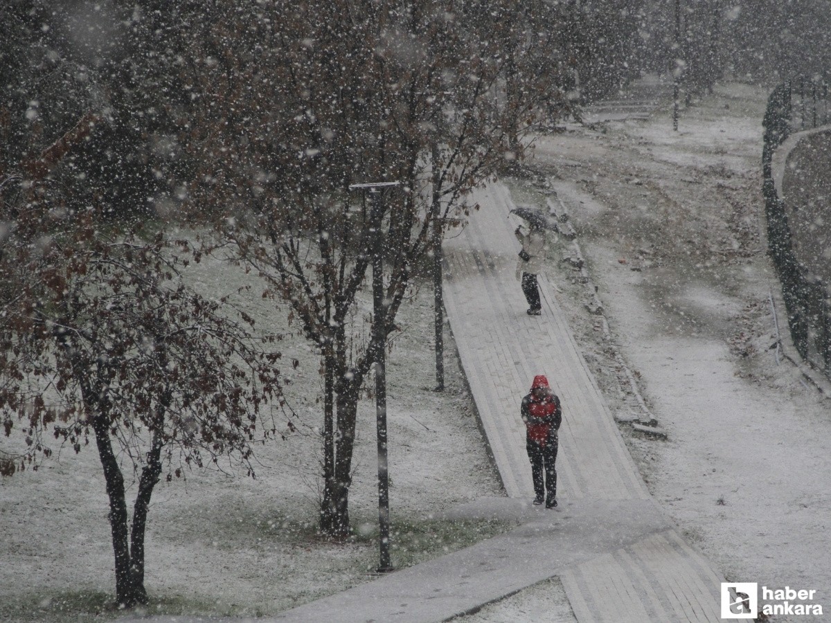 Ankara'da hafta sonu hafif kar yağışı bekleniyor!