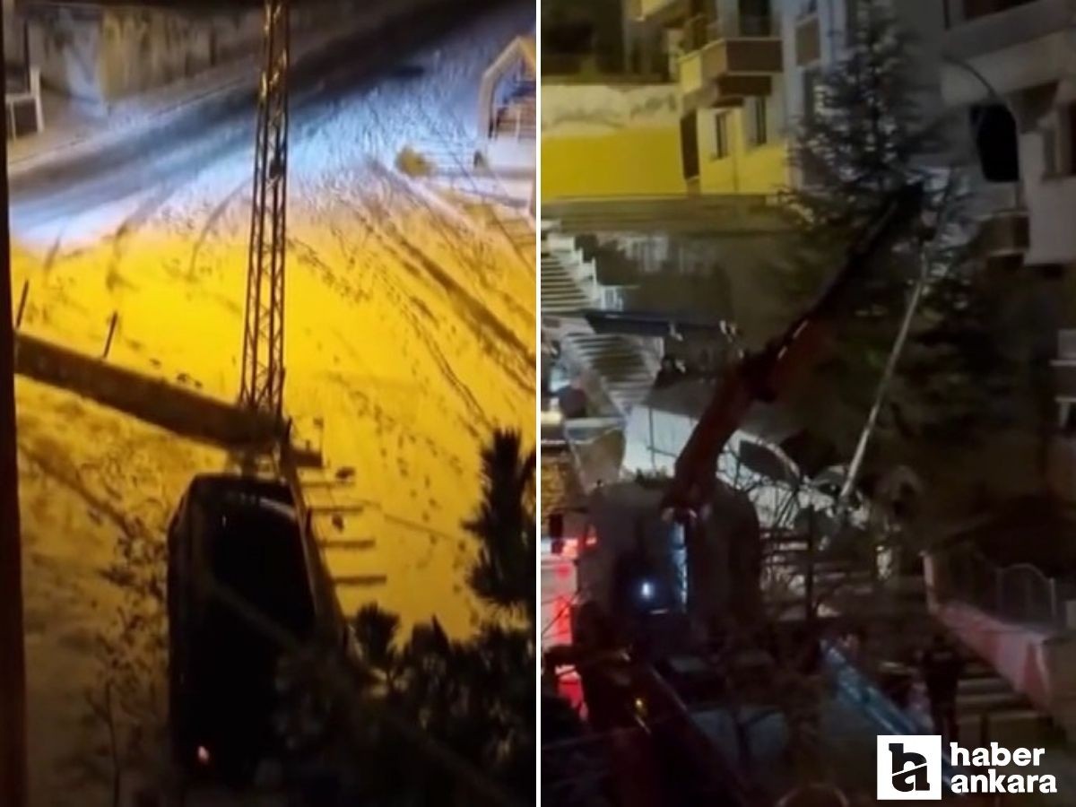 Başkentte kar yağışı sürücülere zaman zaman zor anlar yaşattı!