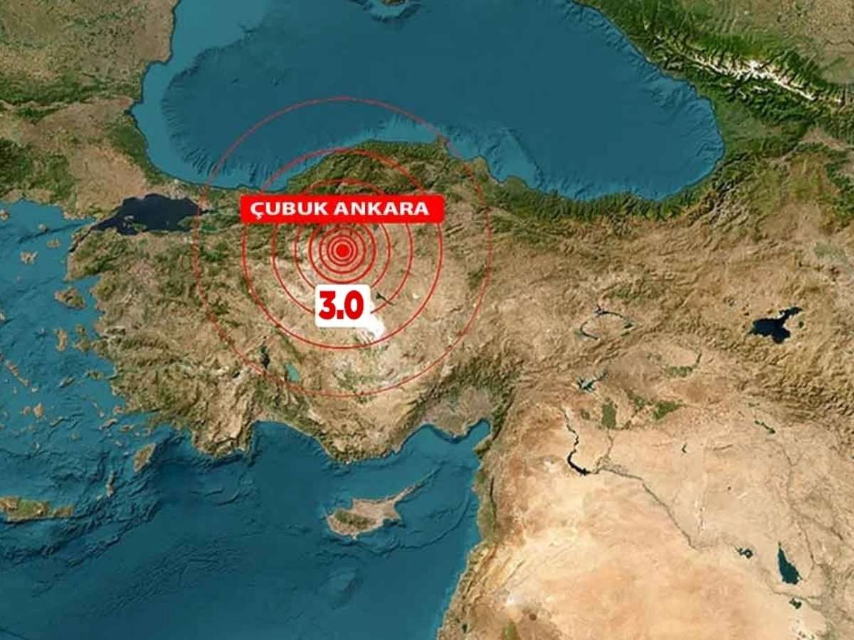 Ankara'da Çubuk merkezli 3.0 şiddetinde deprem oldu