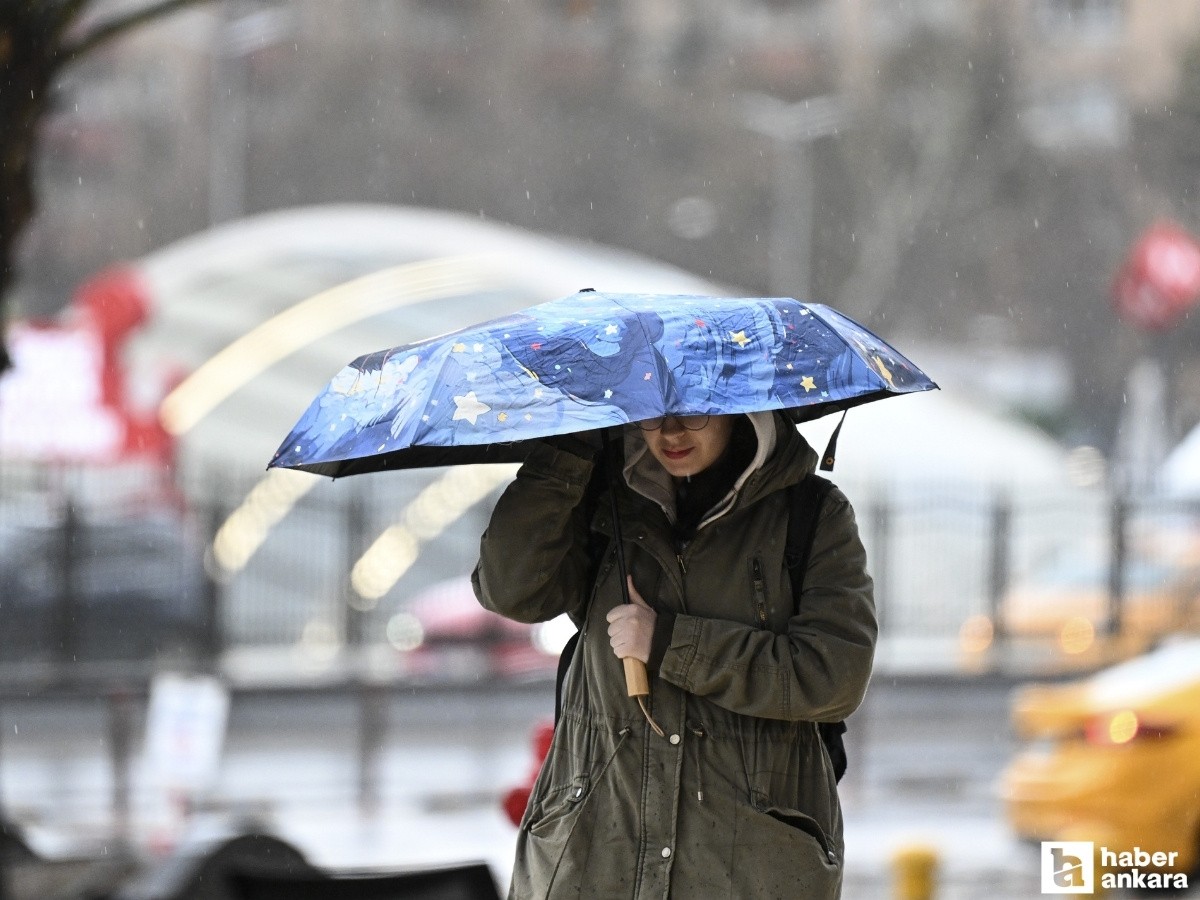 Başkentte pazartesi gününe kadar yağışlı hava etkisini gösterecek!