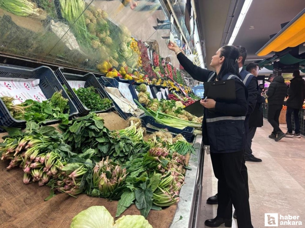 Ankara Ticaret İl Müdürlüğü ekiplerinden başkentteki marketlere fahiş fiyat denetimi