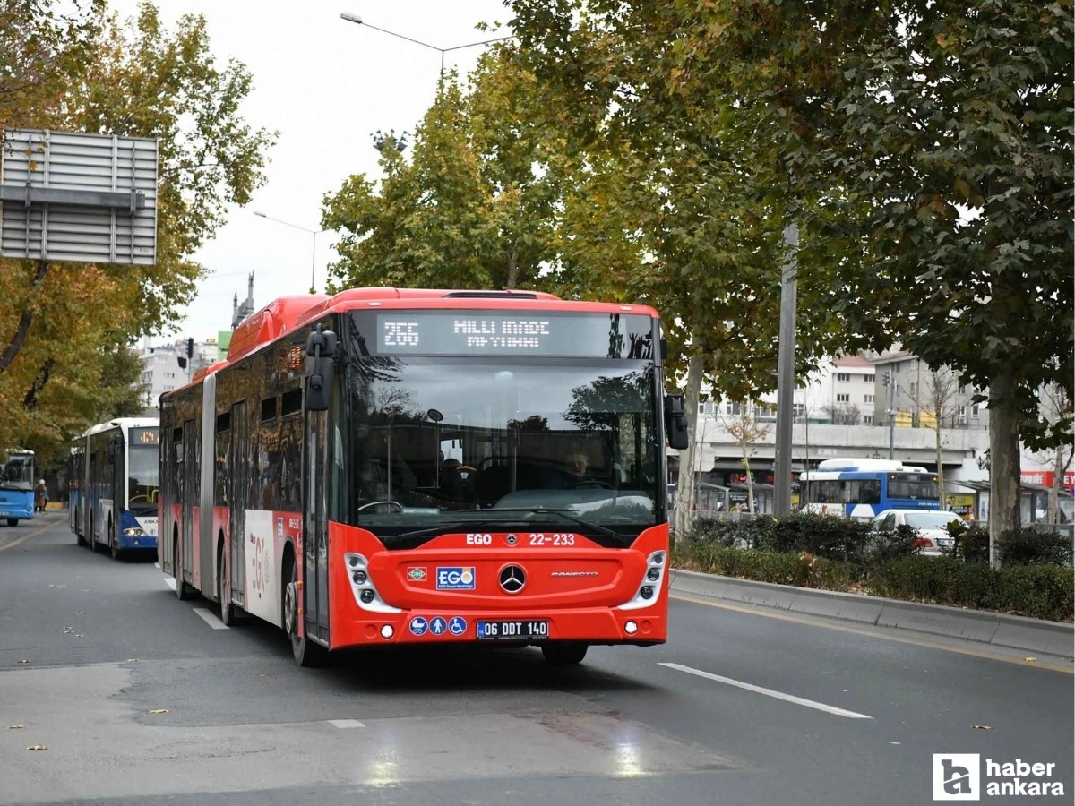 EGO duyurdu: Ankara'da Ramazan Bayramı’nda toplu taşıma ücretsiz!