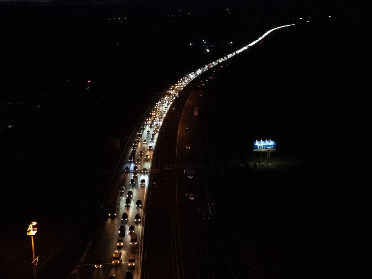 Ankara girişinde tatil dönüşü trafik yoğunluğu meydana geldi