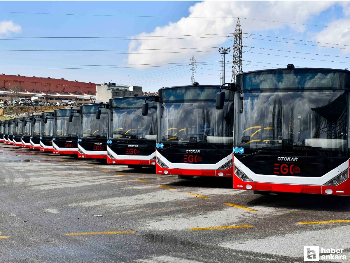 EGO otobüs filosuna 16 yeni araç daha katıldı!