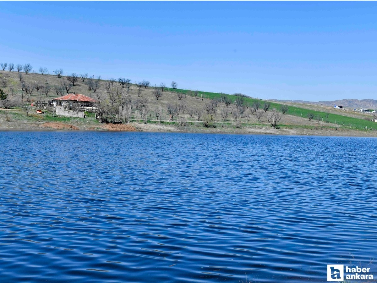 Çubuk'ta kuruma riski olan gölette su seviyesi yüzde 80'e çıkarıldı!