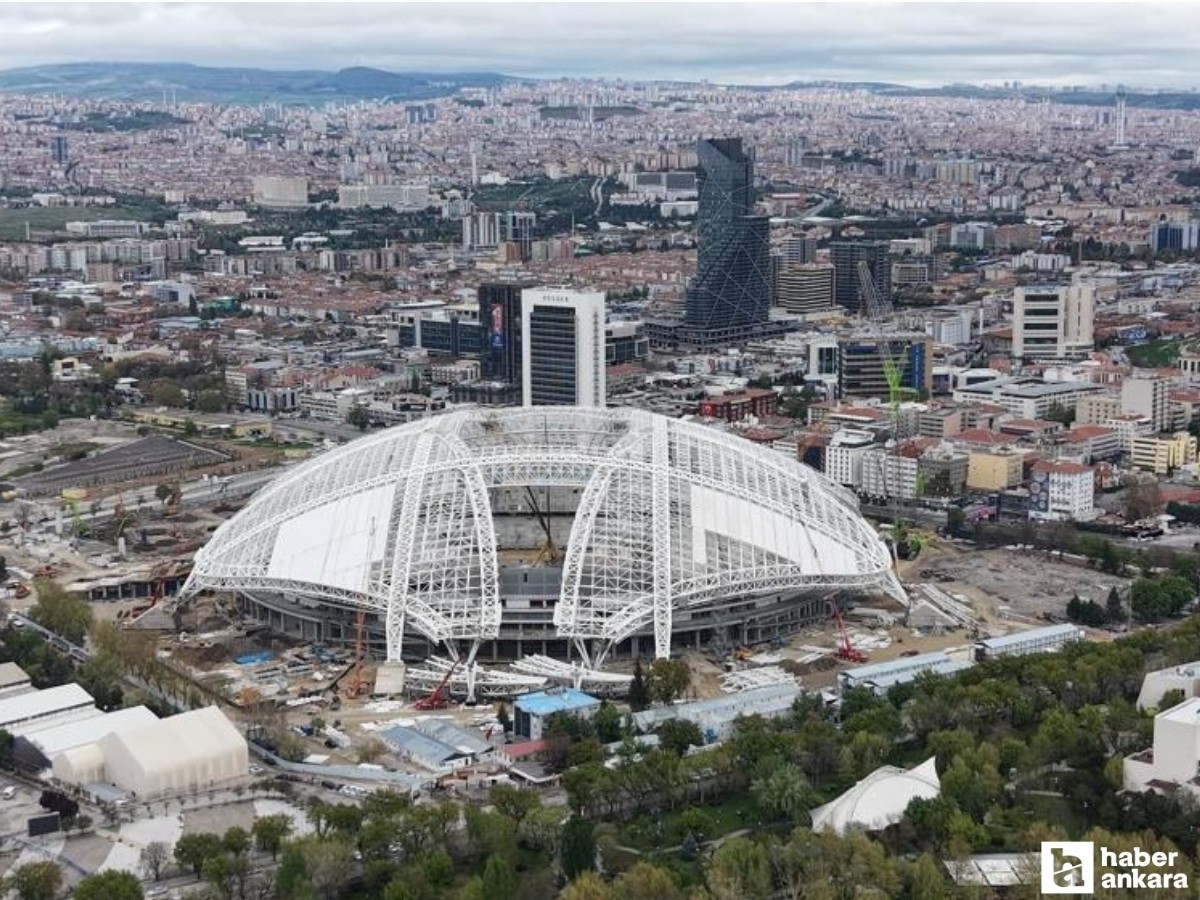 Başkentte yapımı süren 19 Mayıs Stadyumu'nun son hali görüntülendi!