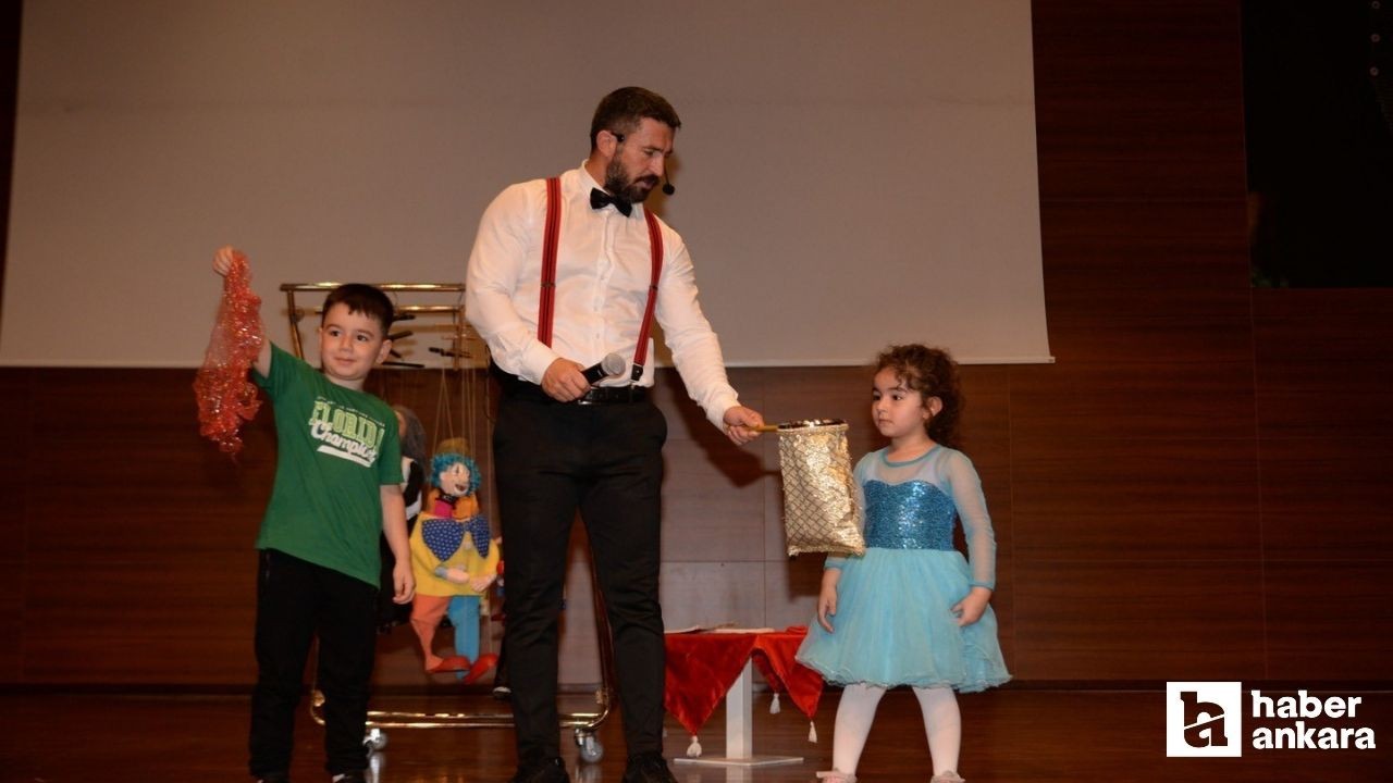 Kahramankazan Belediyesi kreşlerde öğrenim gören çocuklara özel gösteri düzenledi