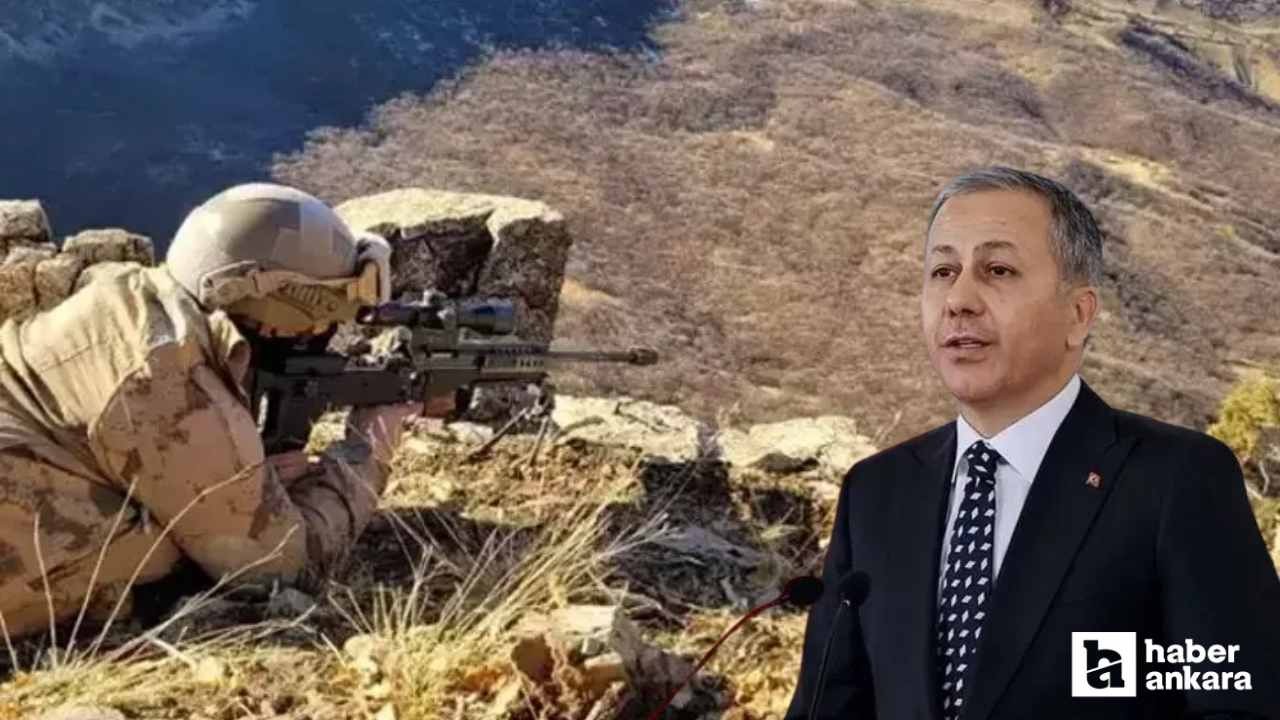 Bakan Yerlikaya: Kırmızı ve gri kategoride aranan 2 terörist etkisiz hale getirildi