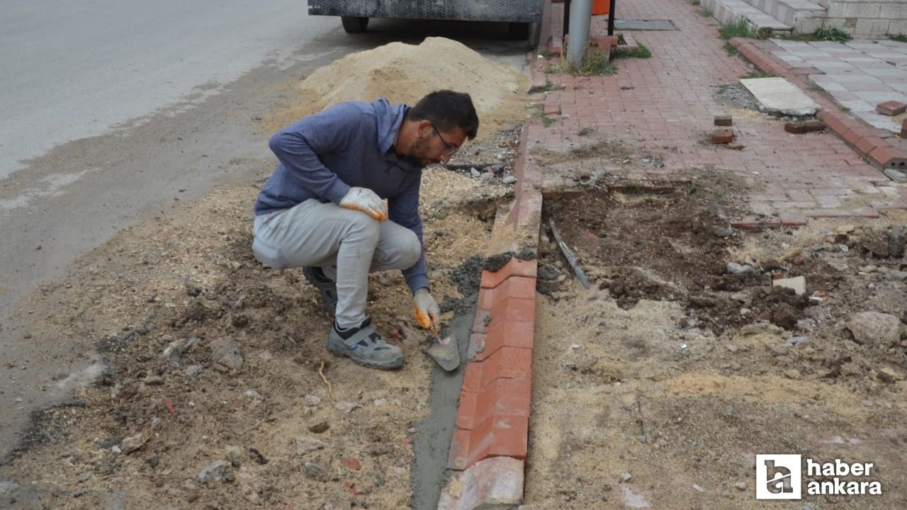 Kahramankazan Belediyesi ekipleri ilçede hizmet atağını sürdürüyor