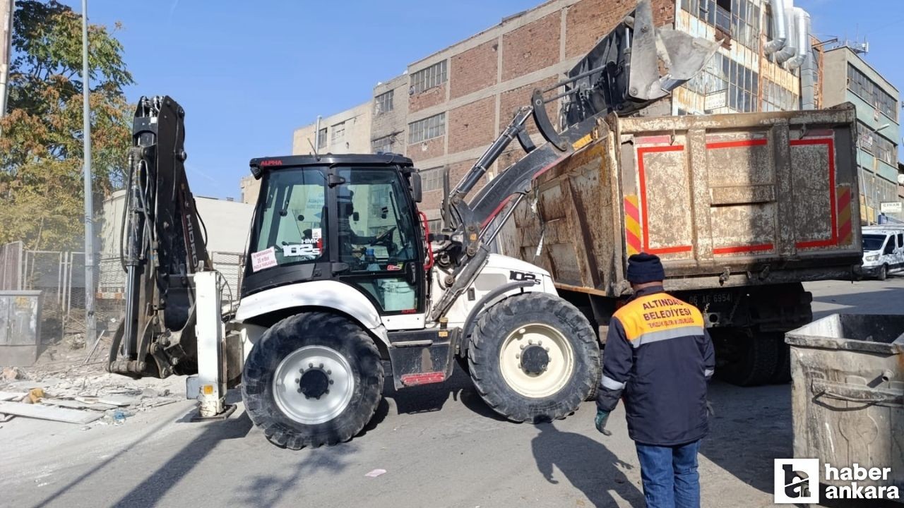 Altındağ Belediyesi, Sitelerde temizlik çalışması gerçekleştirdi