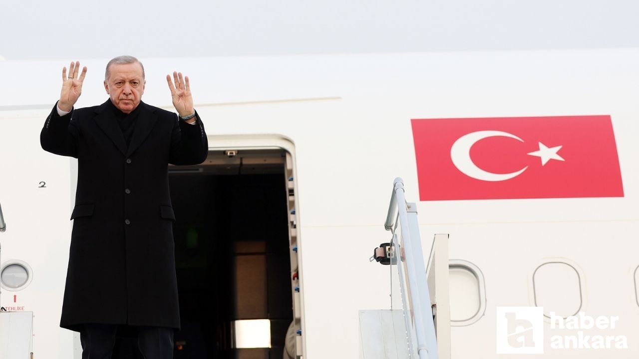 Cumhurbaşkanı Erdoğan Suudi Arabistan'ın başkenti Riyad'a gitti