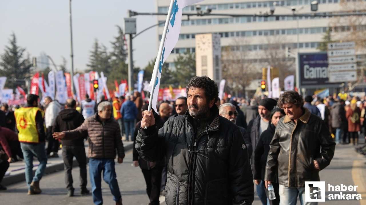 Ankara mitinginden hükümete çağrı: Eğitime, emekliye, çalışana bütçe!