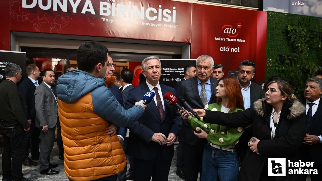 ABB Başkanı Mansur Yavaş'tan Tarihi Kentler Birliği ve UNESCO açıklaması!