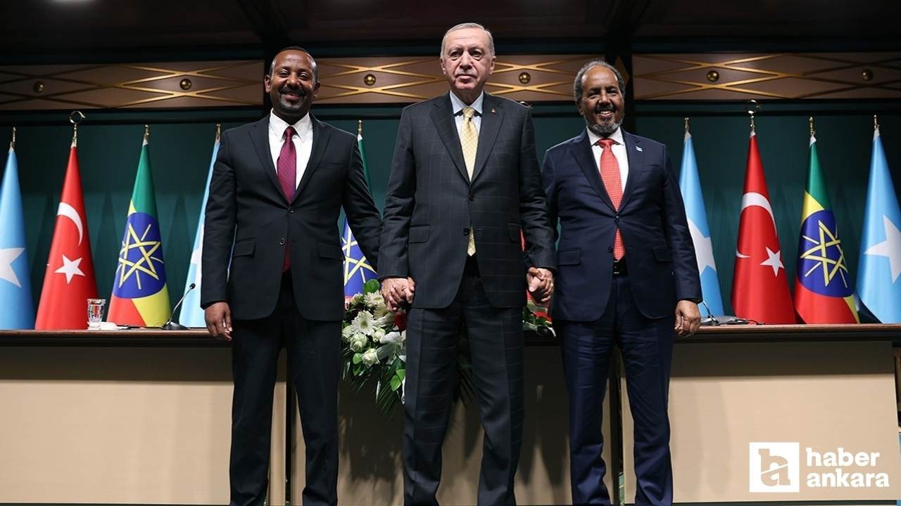 Etiyopya ve Somali'yi Cumhurbaşkanı Erdoğan Ankara'da barıştırdı