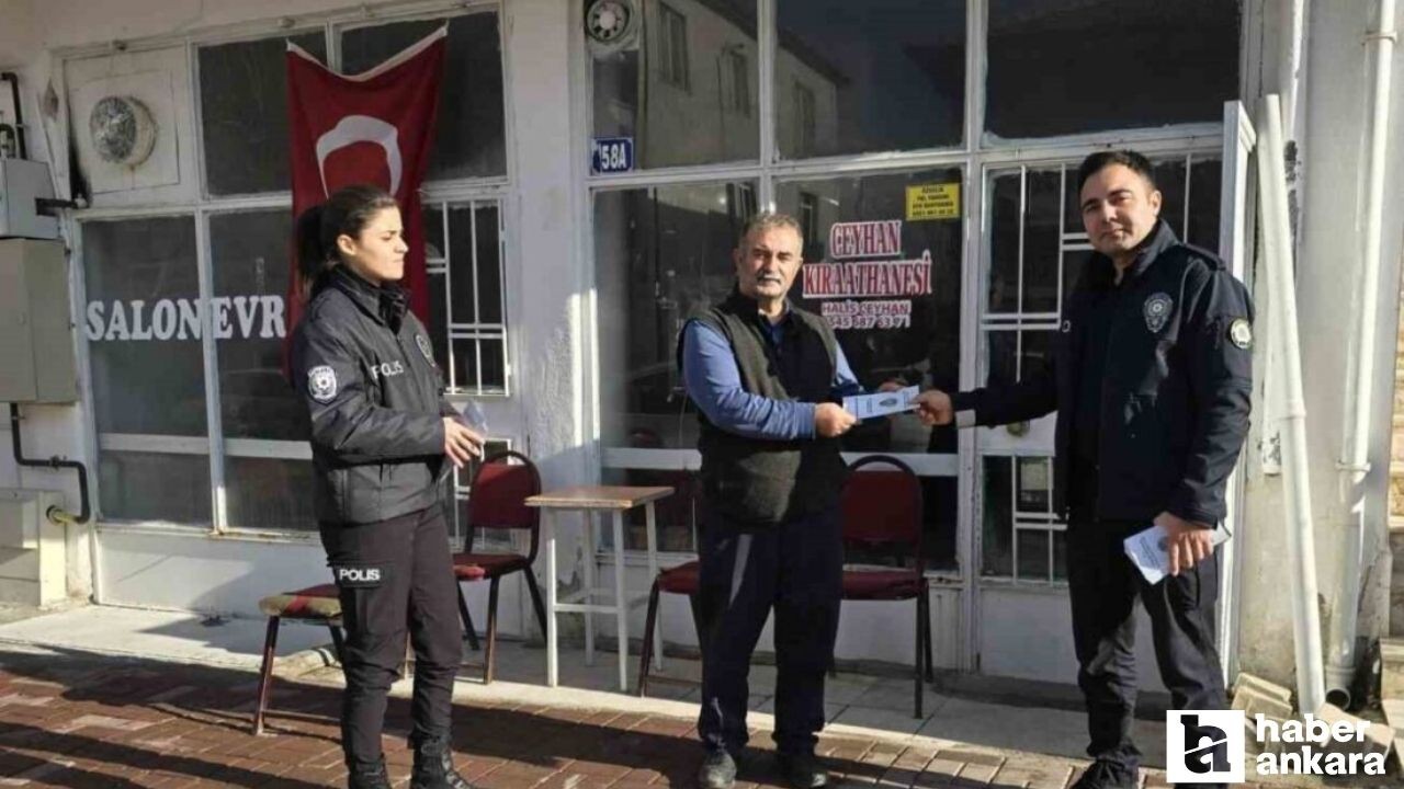 Evren’de vatandaşlara dolandırıcılık suçlarına karşı broşür dağıtıldı