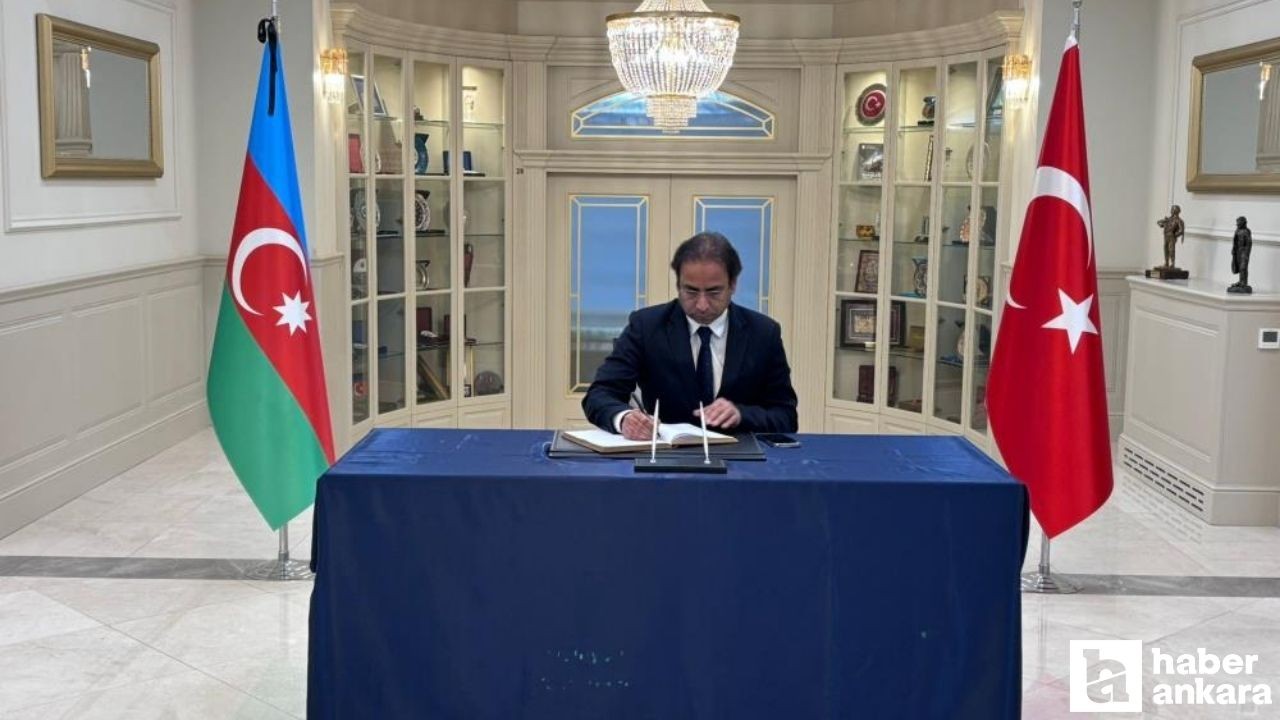 Azerbaycan’ın Ankara Büyükelçiliğinde taziye defteri açıldı