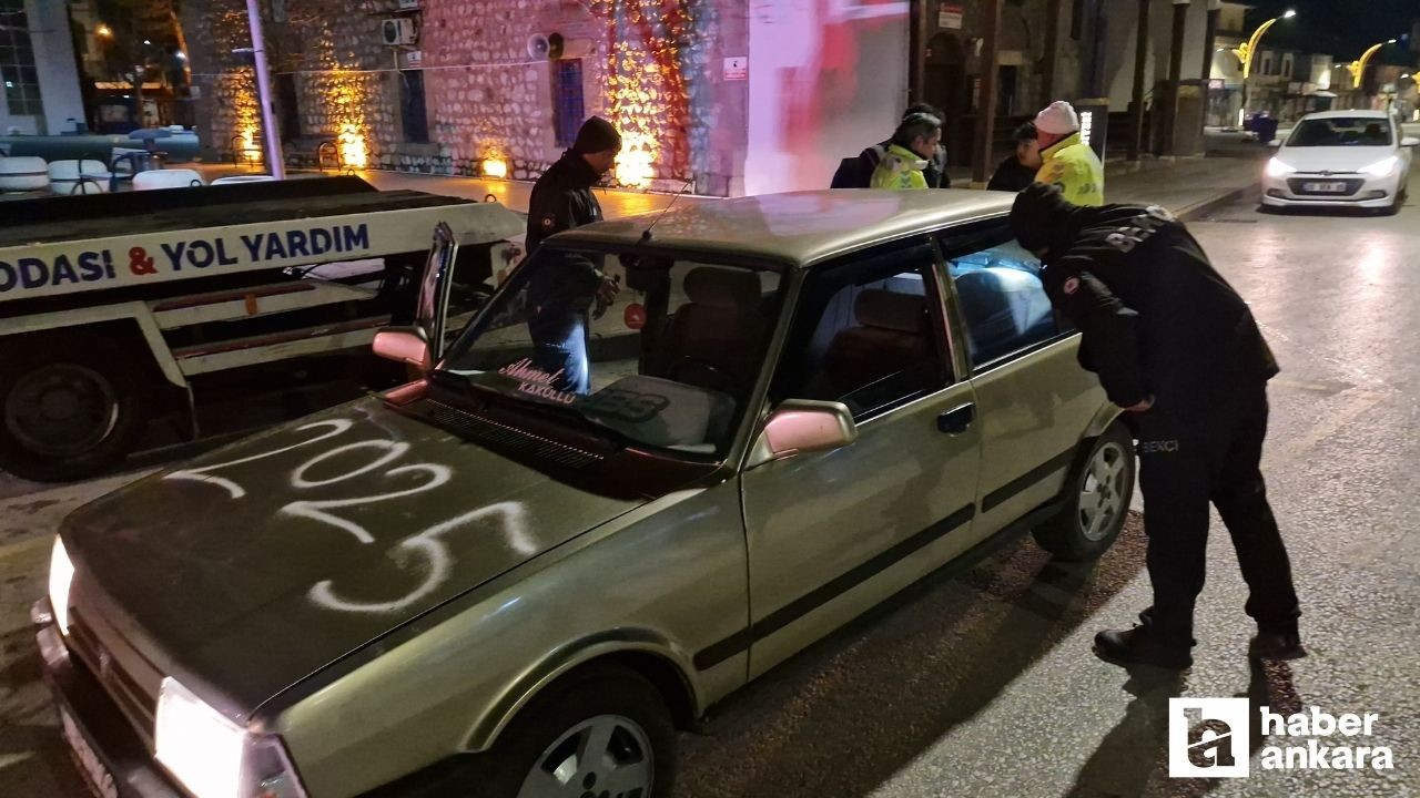 Çorum'da yeni yılı kutlayan sürücü 2025'e trafik cezasıyla girdi!