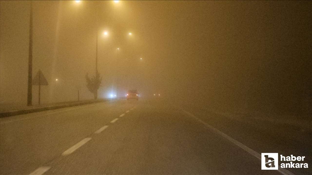 Ankara'da etkili olan sis nedeniyle trafik kazaları arttı