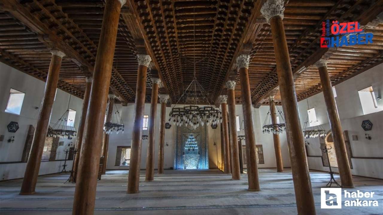 Ankara’da ahşap direkli cami! UNESCO listesindeki beş camiden biri!