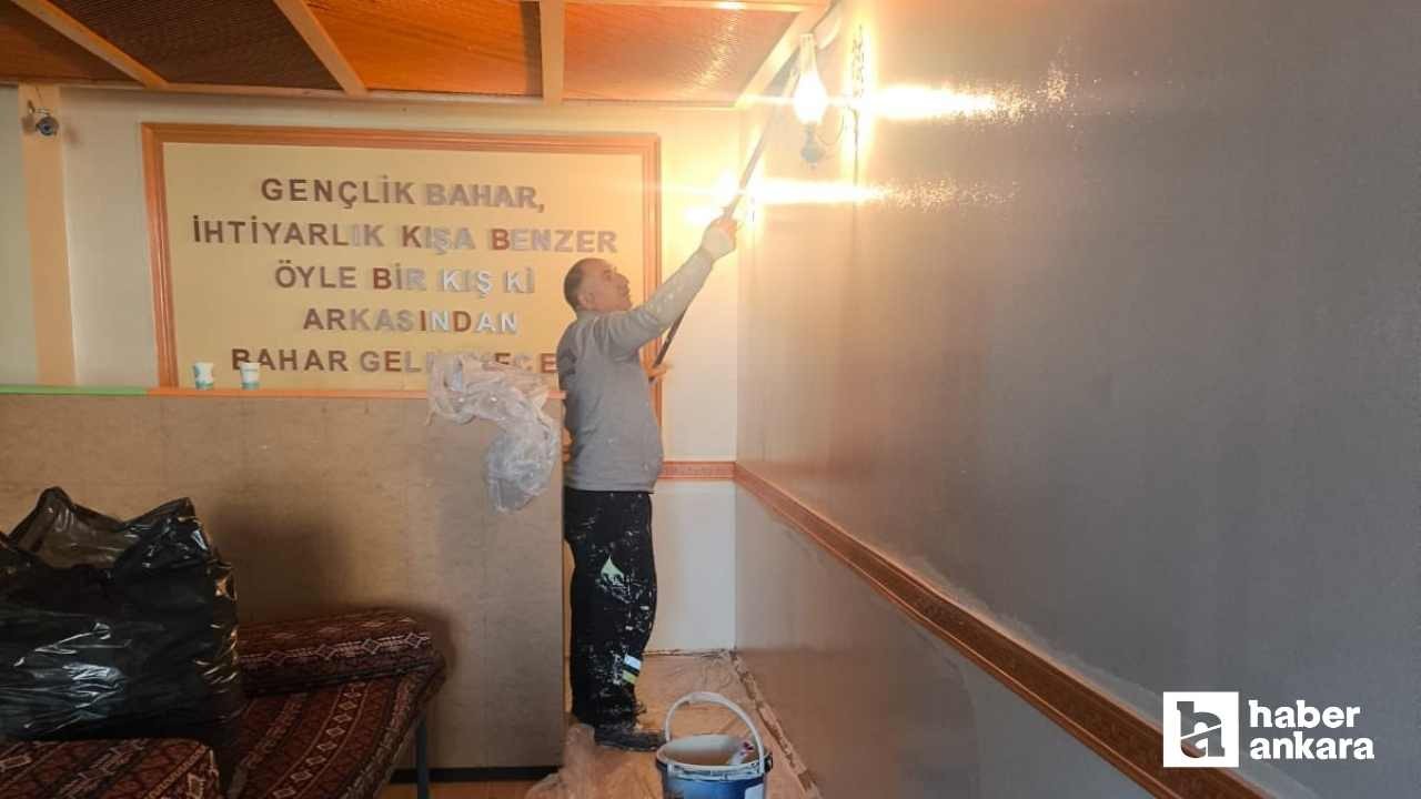Pursaklar Belediyesi'nden dede torun evlerinde detaylı temizlik