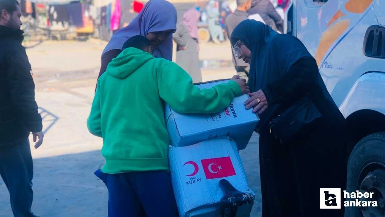 Türk Kızılay'dan Gazze'ye yardım