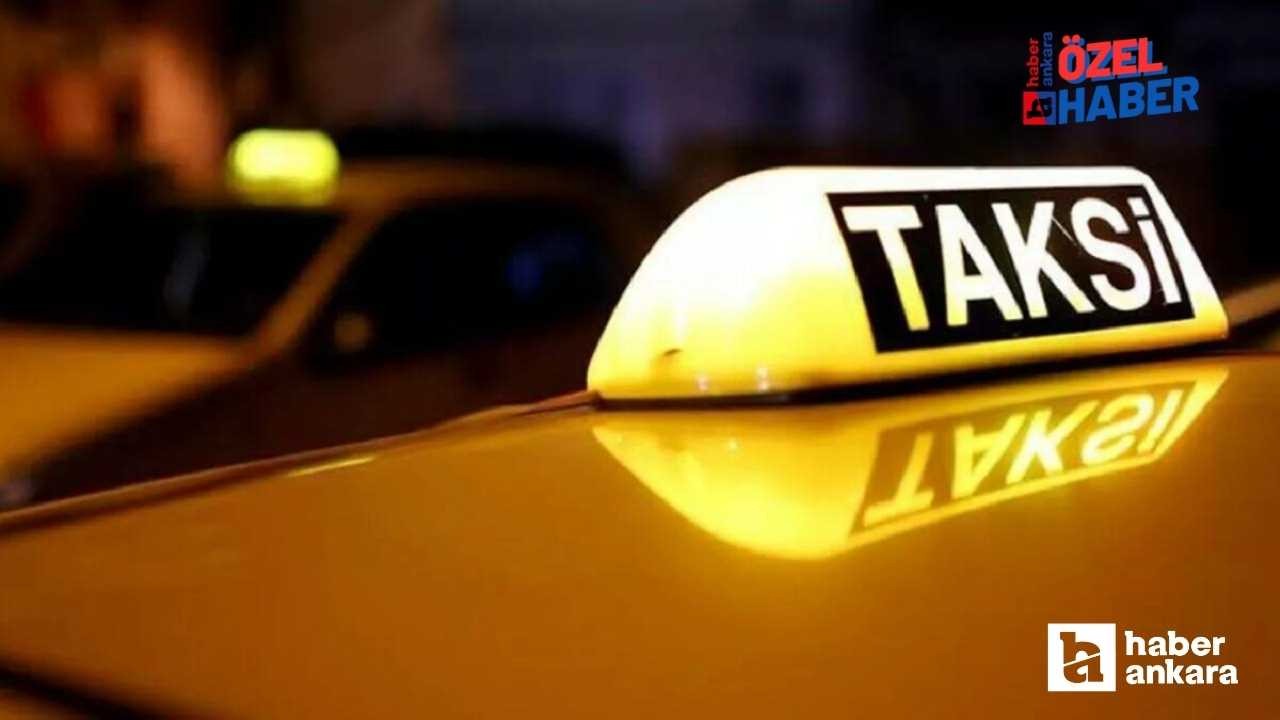 Ankara’da taksiciler Martı Tag uygulamasına karşı eylem yaptı