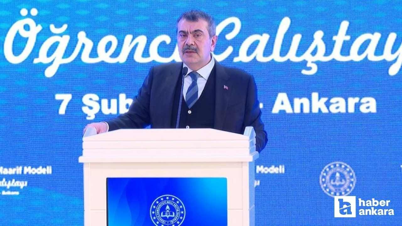 Ankara'da 'Türkiye Yüzyılı Maarif Modeli Öğrenci Çalıştayı' düzenlendi