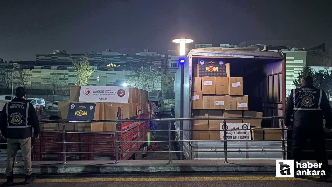 Ankara Gümrük Muhafaza Kaçakçılık ve İstihbarat Müdürlüğü'nden operasyon