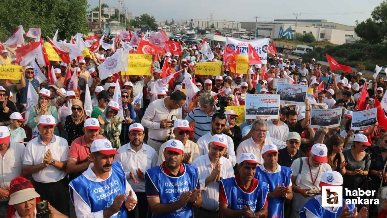 Özçelik-İş Sendikası Ankara'ya yola çıkıyor
