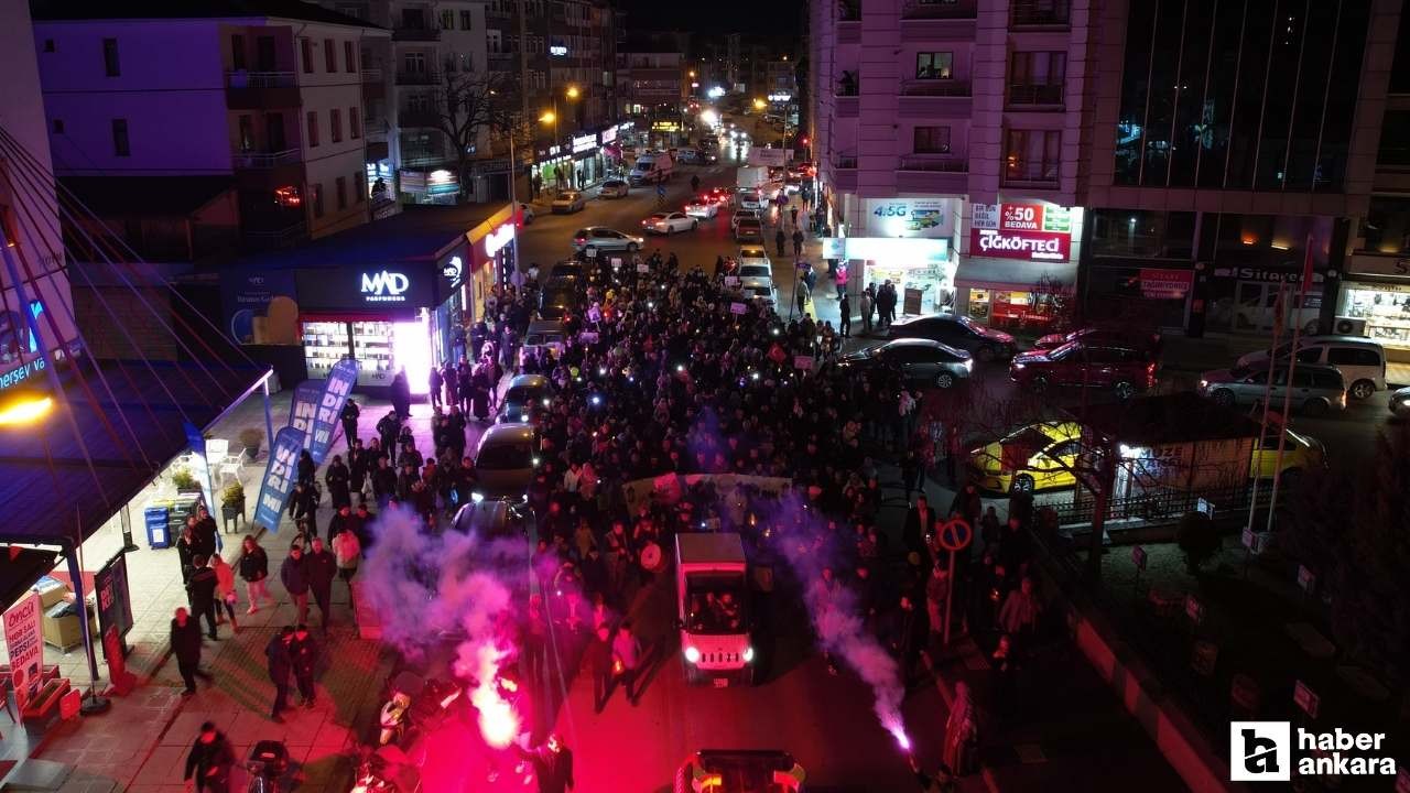 Çubuk'ta ramazan ayı için fener alayı gerçekleştirildi