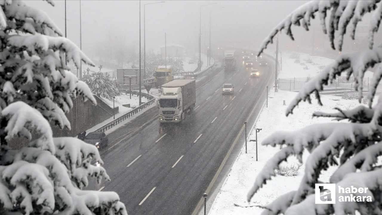 Kar Ankara'ya dayandı! Bolu Dağı'nda etkili kar yağışı sürüyor