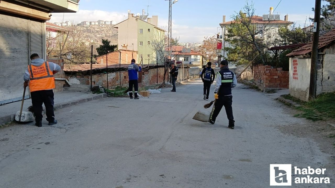 Altındağ Belediyesi mahallelerde temizlik çalışmalarına devam ediyor