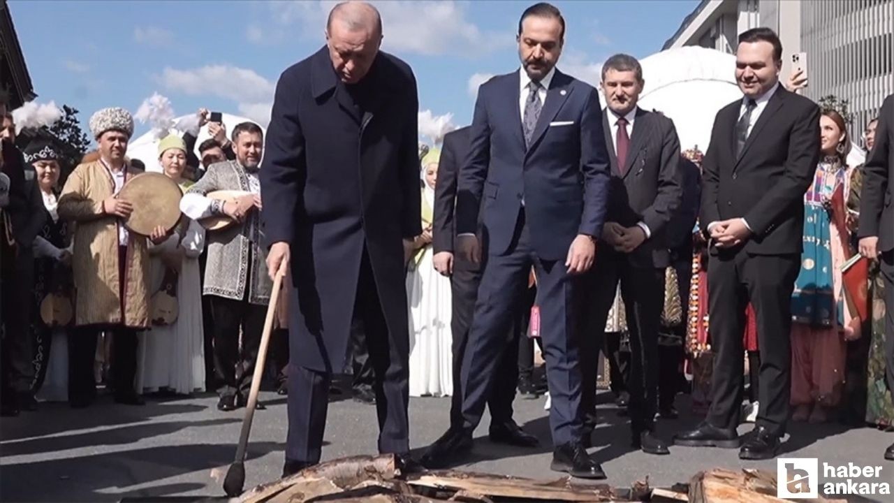 Erdoğan İstanbul'da nevruz ateşini yaktı