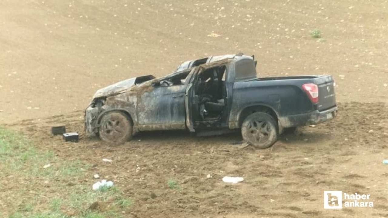 Ankara'da kontrolden çıkan araç şarampole devrildi: 1 ölü 4 ağır yaralı!