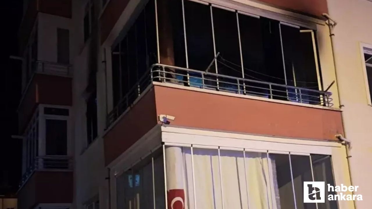 Beypazarı’nda apartman dairesi alev aldı