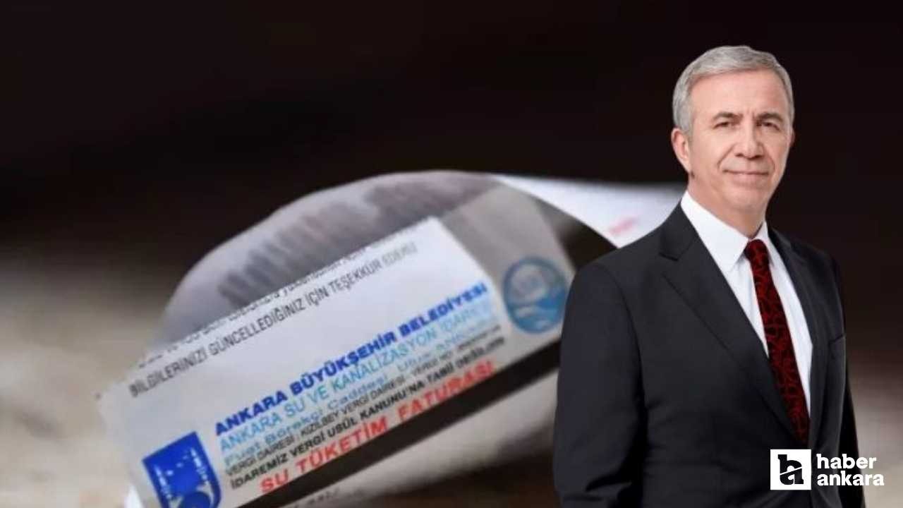 Mansur Yavaş su fiyatları eleştirilerine rakamlarla yanıt verdi