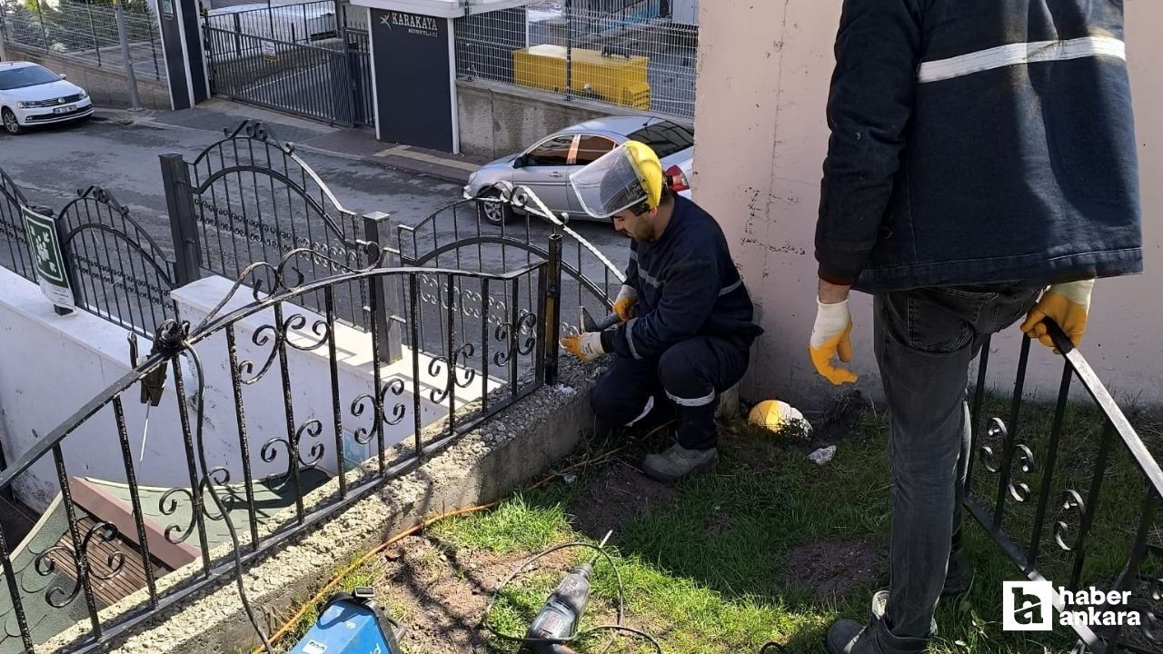 Pursaklar Belediyesi ilçede bakım onarım desteklerinde bulunmaya devam ediyor