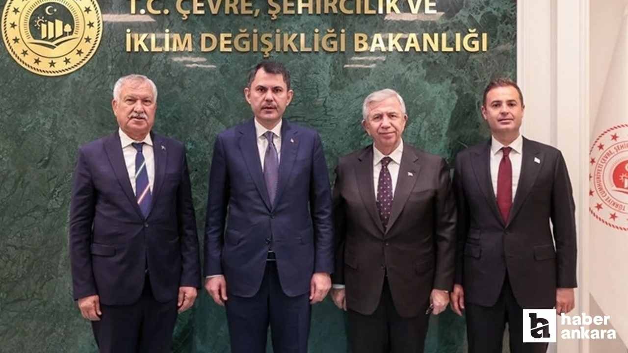 ABB Başkanı Mansur Yavaş, Bakan Murat Kurum'u ziyaret etti