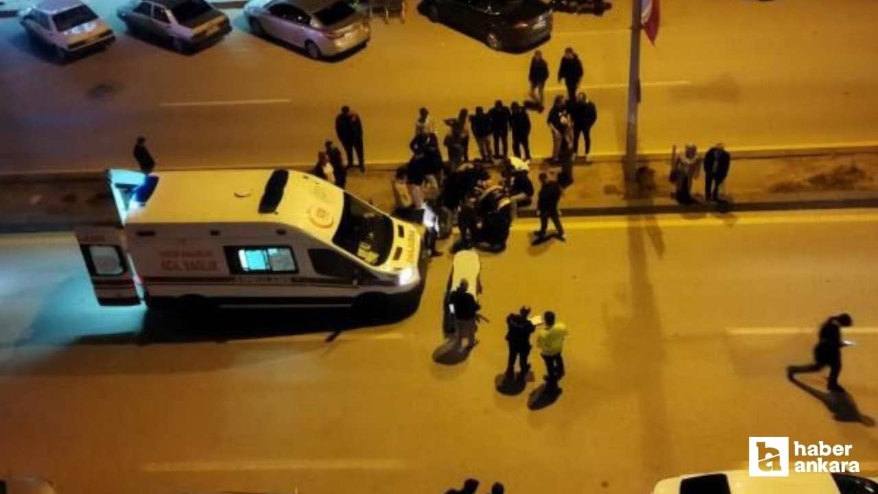 Akyurt'ta motosiklet kazasında 2 kişi yaralandı!