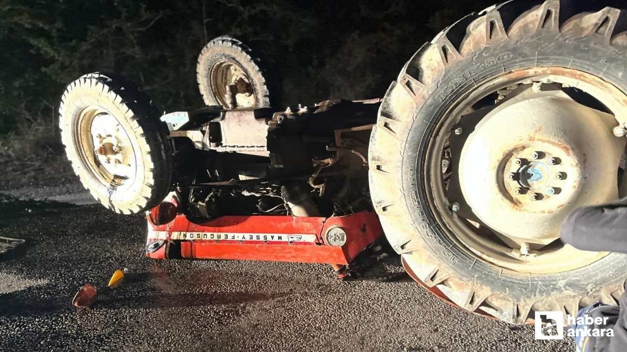 Çorum'da üzerine traktör devrilen yaşlı adam hayatını kaybetti