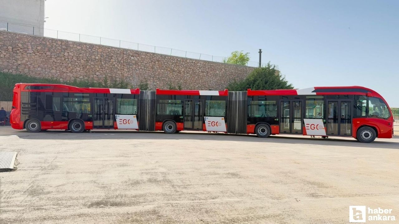 Yakın zamanda Ankara'da hizmet verecek olan metrobüsler gelmeye başladı