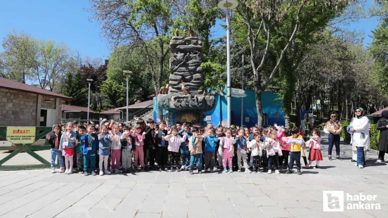 Keçiören Belediyesi miniklere Evcil Hayvan Parkı’nı gezdirdi