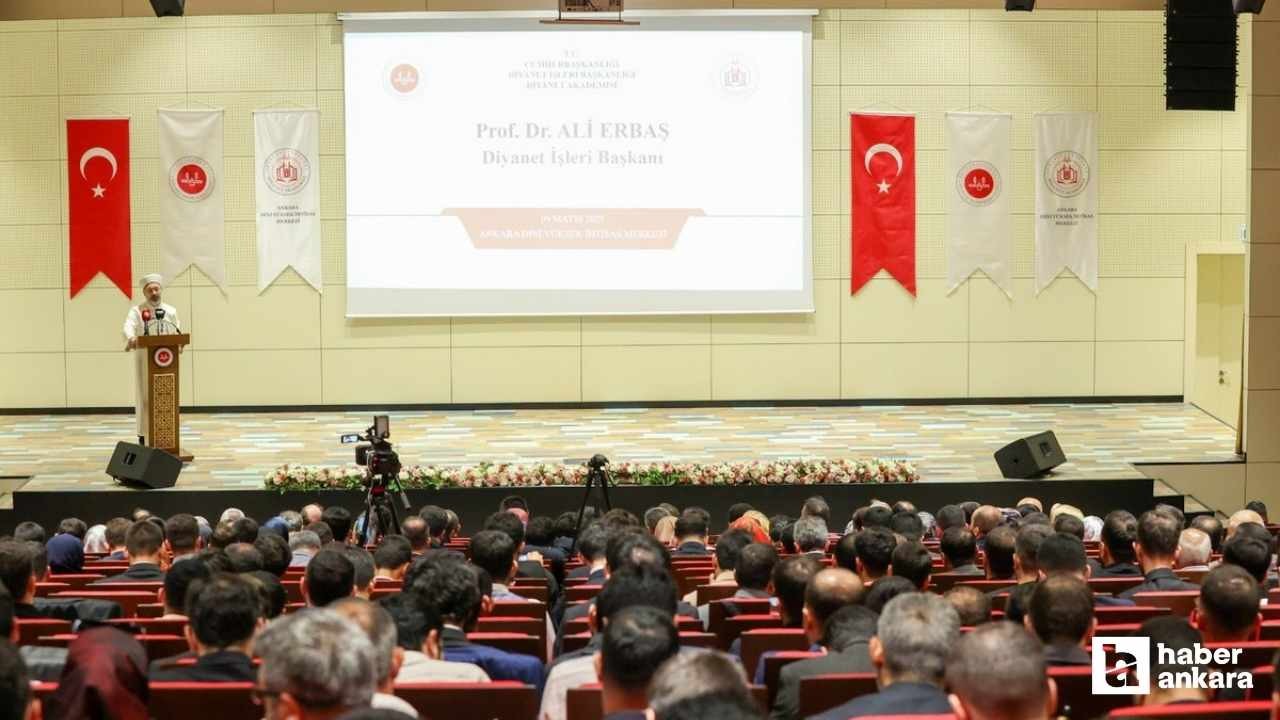 Ankara Dini Yüksek İhtisas Merkezi Ali Erbaş'ı ağırladı