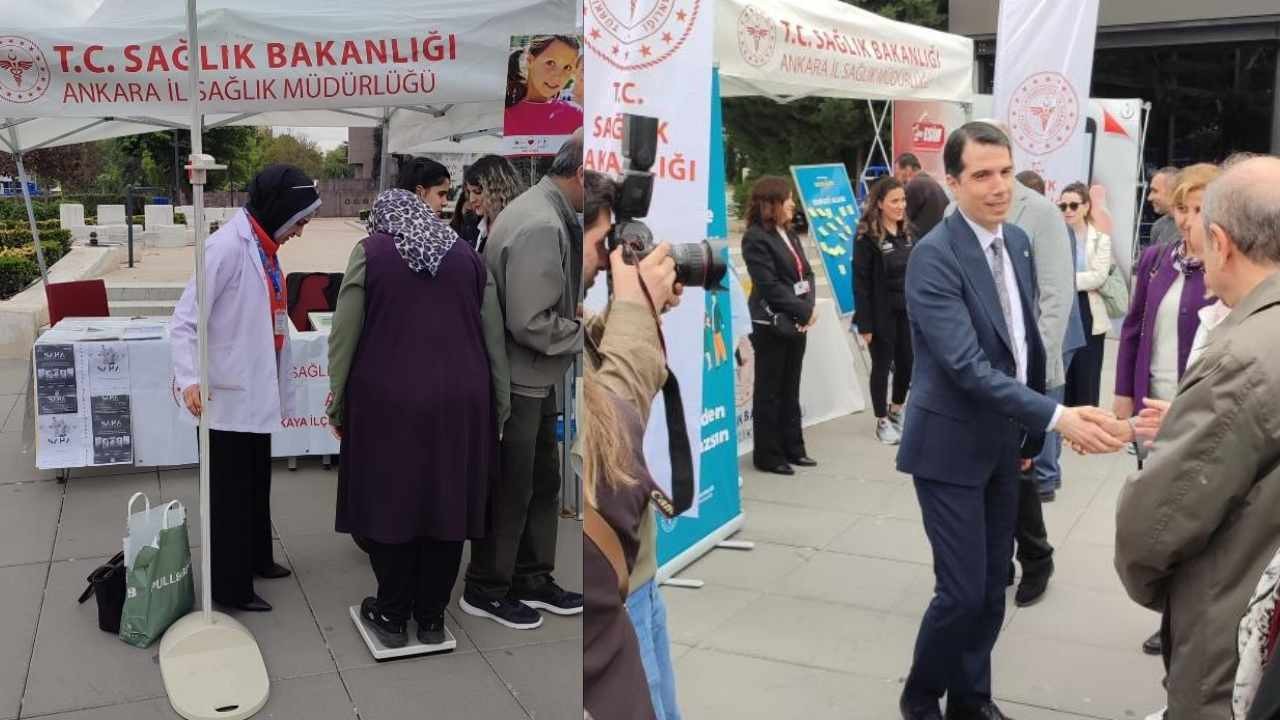 Ankara'da vücut kitle indeksi ölçümü uygulaması başladı!