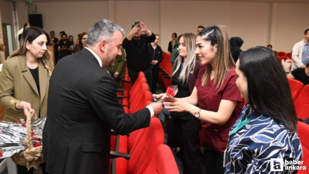 Başkan Çetin, Pursaklar Devlet Hastanesi'nde düzenlenen programa katıldı