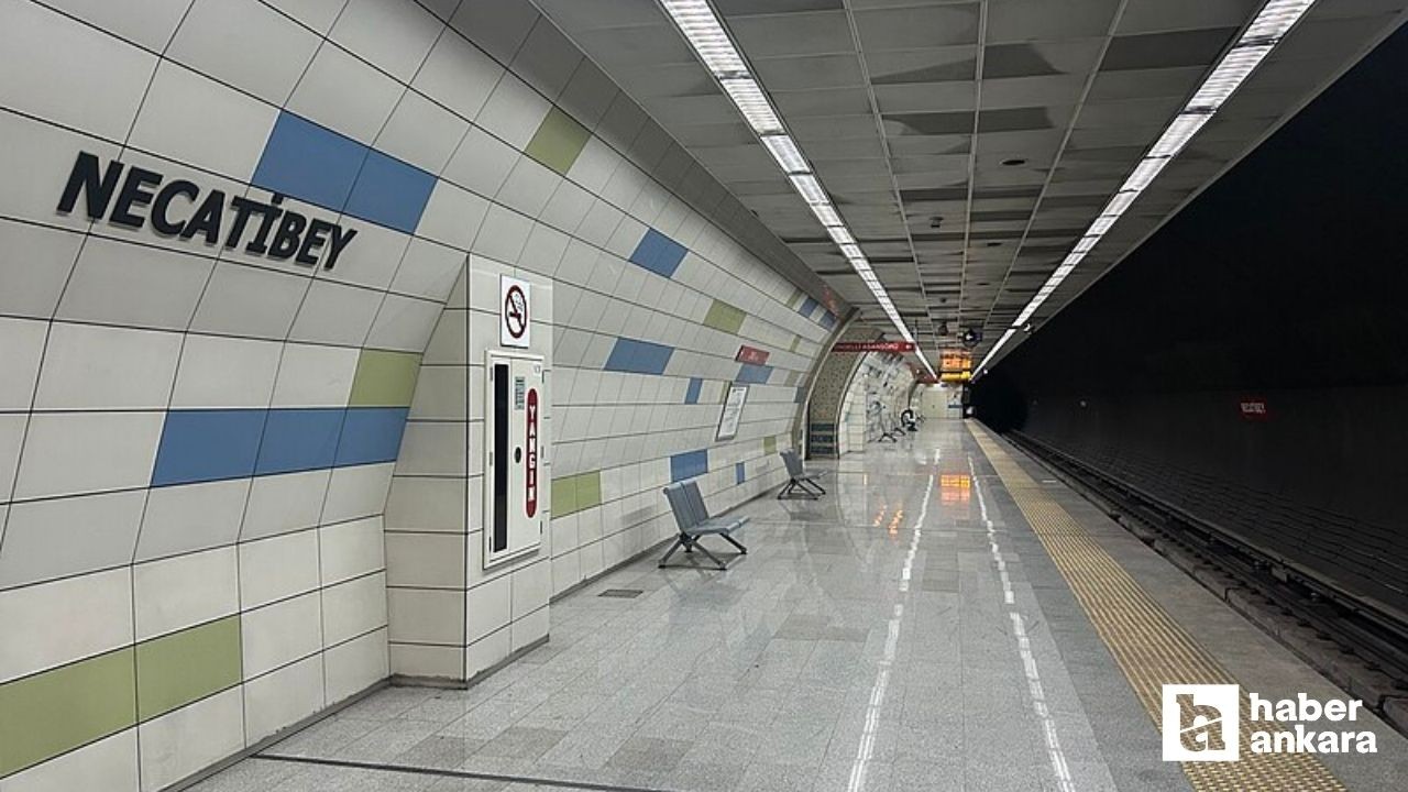 EGO, Necatibey Metro İstasyonunu bakıma alacak
